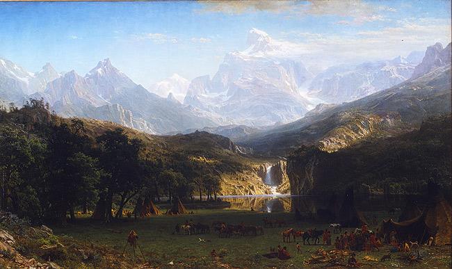 Albert Bierstadt The Rocky Mountains, Lander's Peak oil painting image